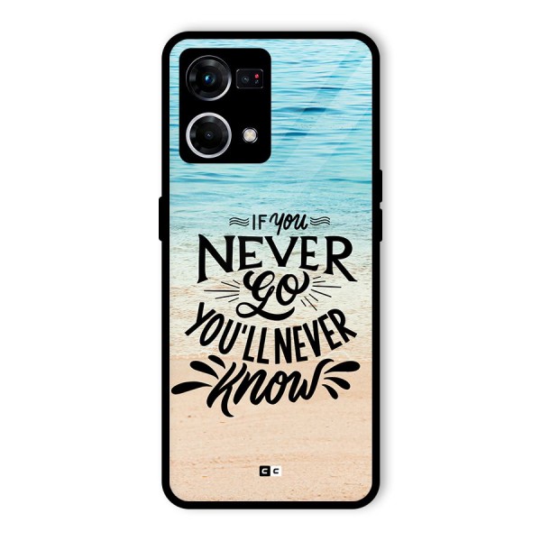 Will Never Know Glass Back Case for Oppo F21 Pro 4G