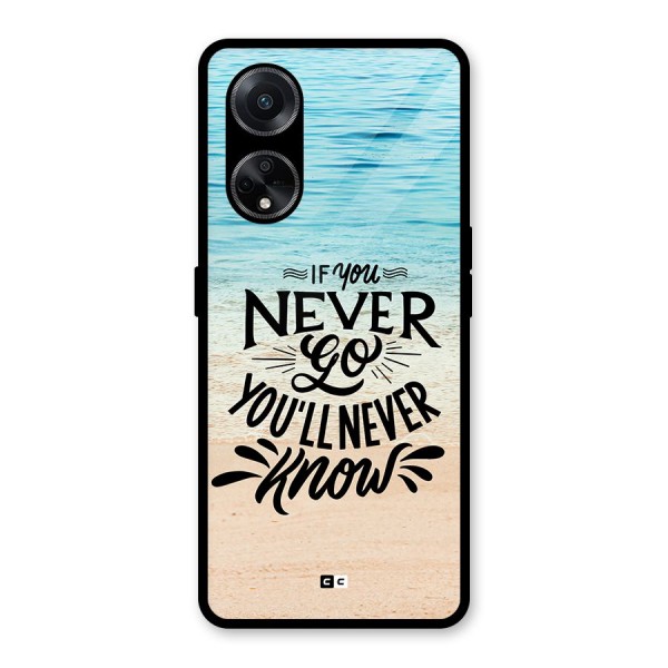 Will Never Know Glass Back Case for Oppo F23