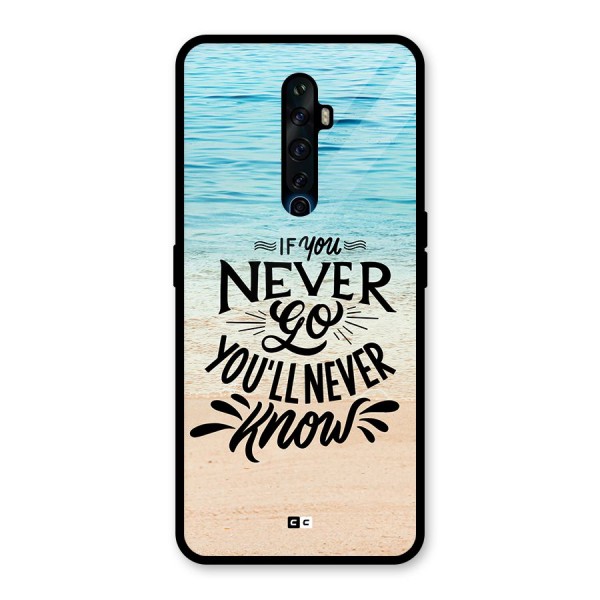 Will Never Know Glass Back Case for Oppo Reno2 F