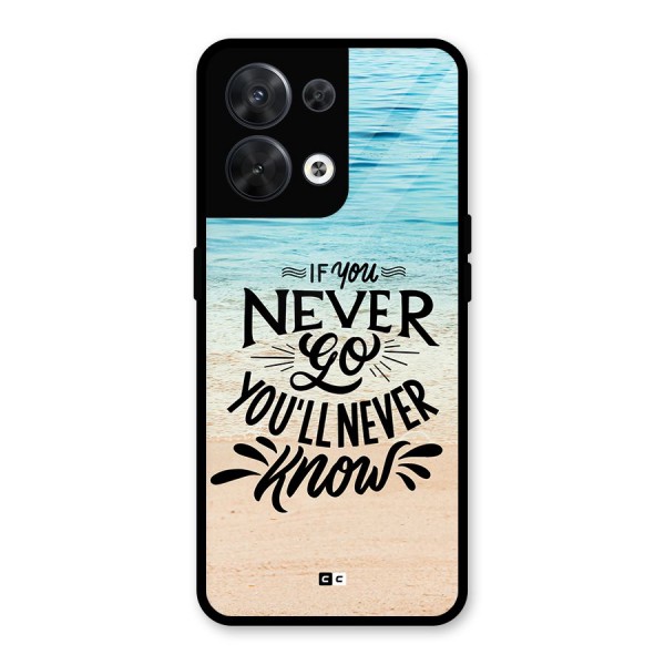 Will Never Know Glass Back Case for Oppo Reno8 5G