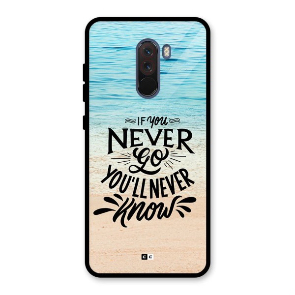 Will Never Know Glass Back Case for Poco F1