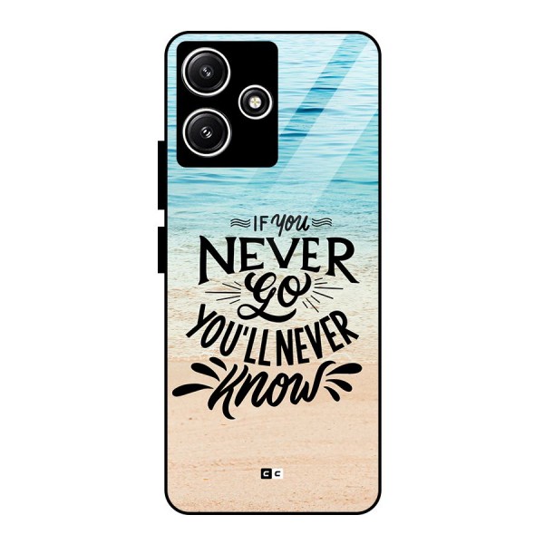 Will Never Know Glass Back Case for Poco M6 Pro