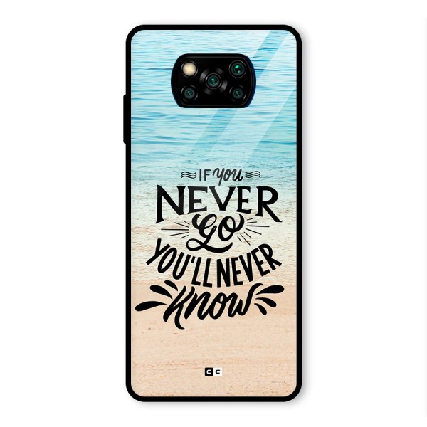 Will Never Know Glass Back Case for Poco X3 Pro