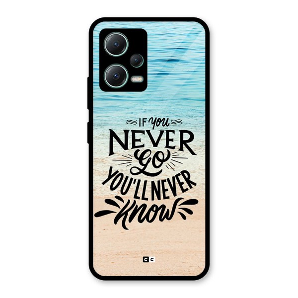 Will Never Know Glass Back Case for Poco X5