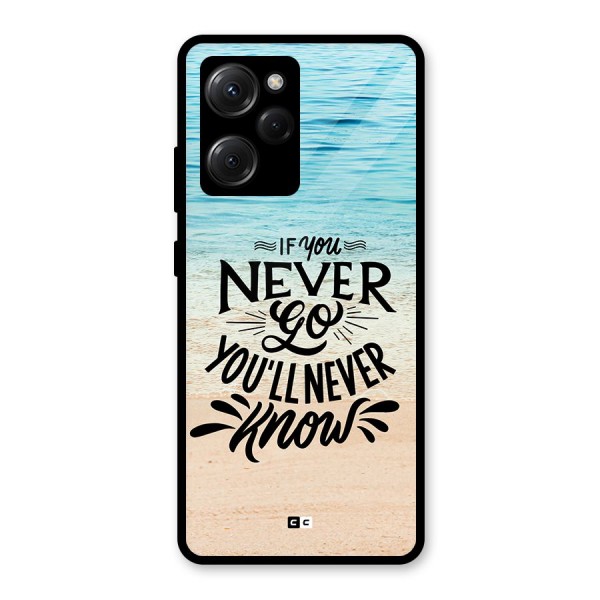 Will Never Know Glass Back Case for Poco X5 Pro