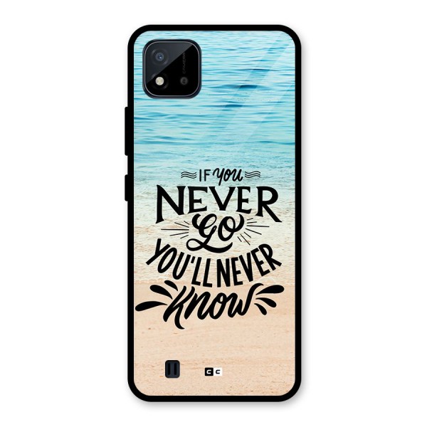 Will Never Know Glass Back Case for Realme C11 2021