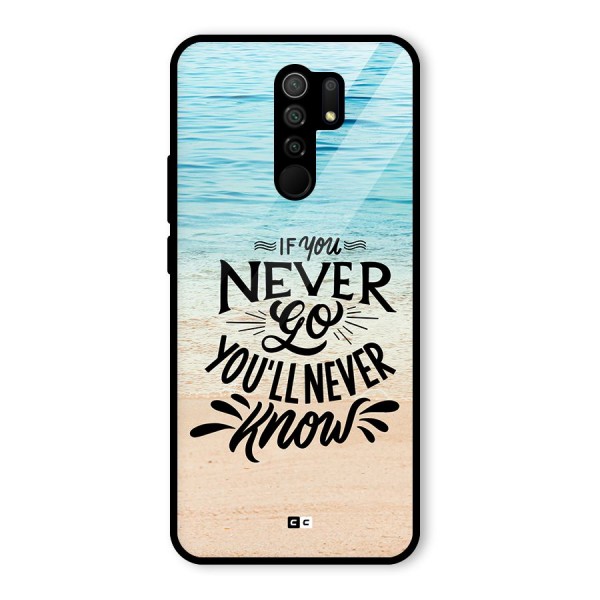 Will Never Know Glass Back Case for Redmi 9 Prime