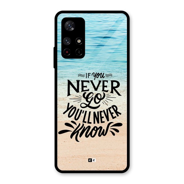 Will Never Know Glass Back Case for Redmi Note 11T 5G