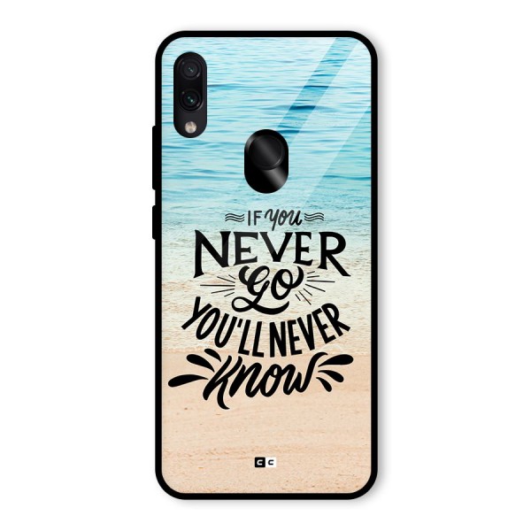 Will Never Know Glass Back Case for Redmi Note 7