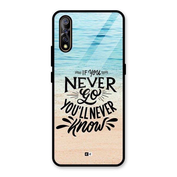 Will Never Know Glass Back Case for Vivo S1