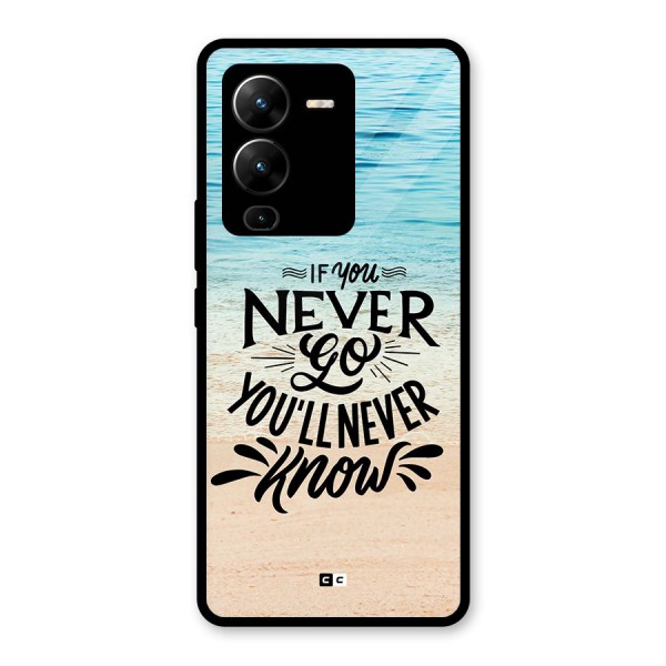 Will Never Know Glass Back Case for Vivo V25 Pro