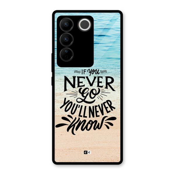 Will Never Know Glass Back Case for Vivo V27 Pro