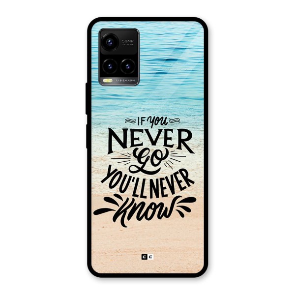 Will Never Know Glass Back Case for Vivo Y21A