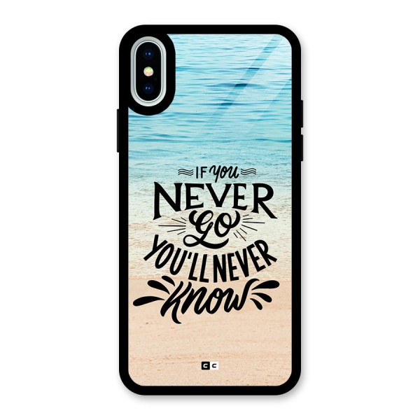 Will Never Know Glass Back Case for iPhone X