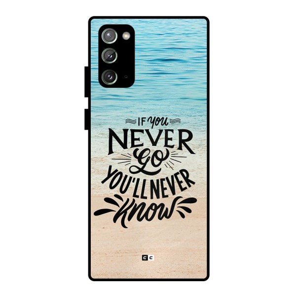 Will Never Know Metal Back Case for Galaxy Note 20