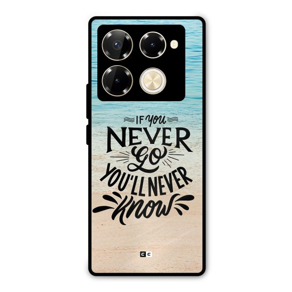Will Never Know Metal Back Case for Infinix Note 40 Pro