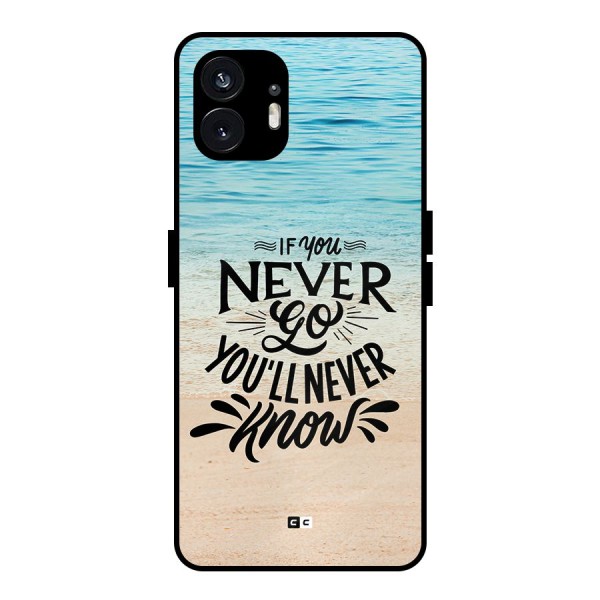 Will Never Know Metal Back Case for Nothing Phone 2