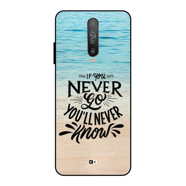 Will Never Know Metal Back Case for Poco X2