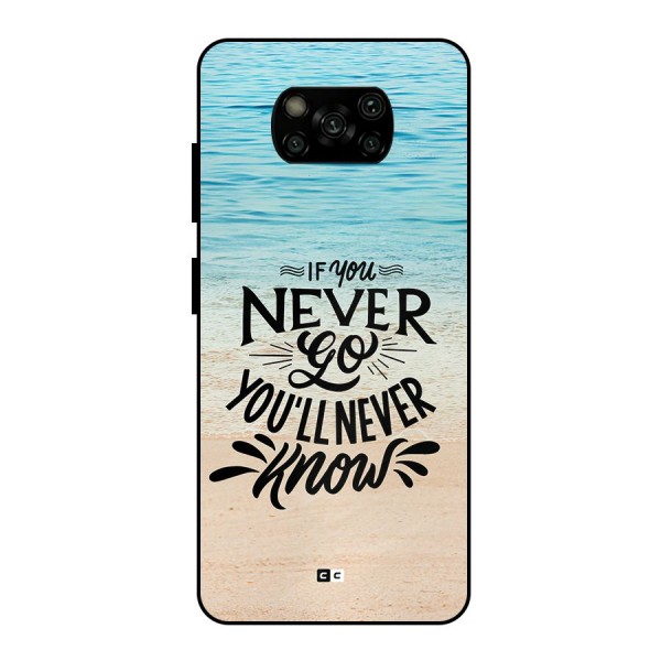 Will Never Know Metal Back Case for Poco X3