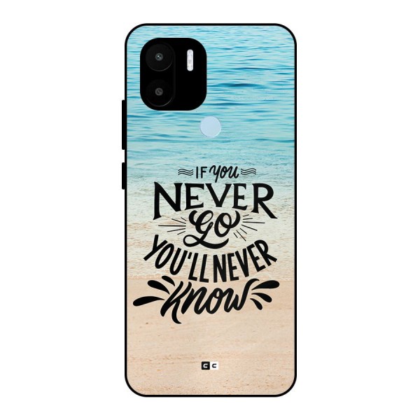 Will Never Know Metal Back Case for Redmi A1 Plus