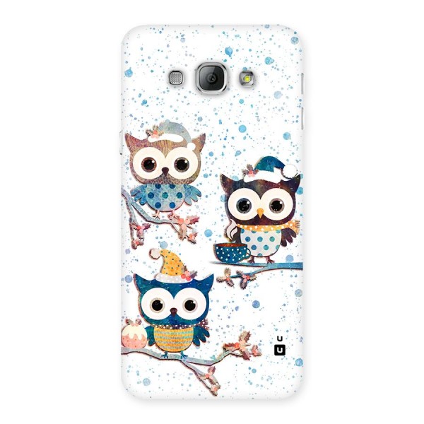 Winter Owls Back Case for Galaxy A8