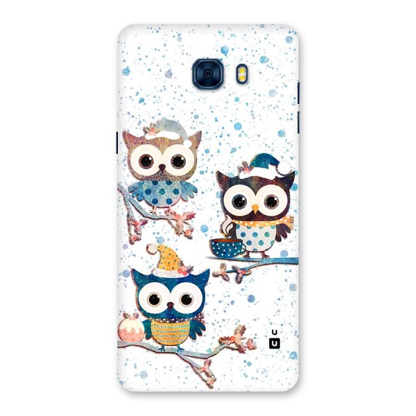 Winter Owls Back Case for Galaxy C7 Pro