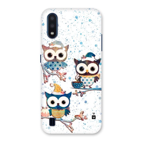 Winter Owls Back Case for Galaxy M01