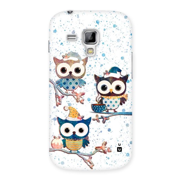 Winter Owls Back Case for Galaxy S Duos