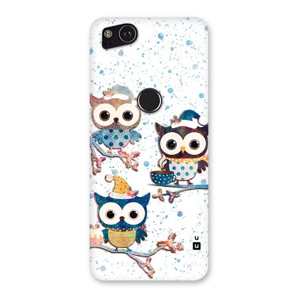 Winter Owls Back Case for Google Pixel 2