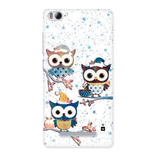 Winter Owls Back Case for Mi4i