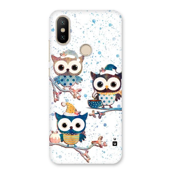 Winter Owls Back Case for Mi A2