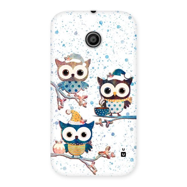 Winter Owls Back Case for Moto E