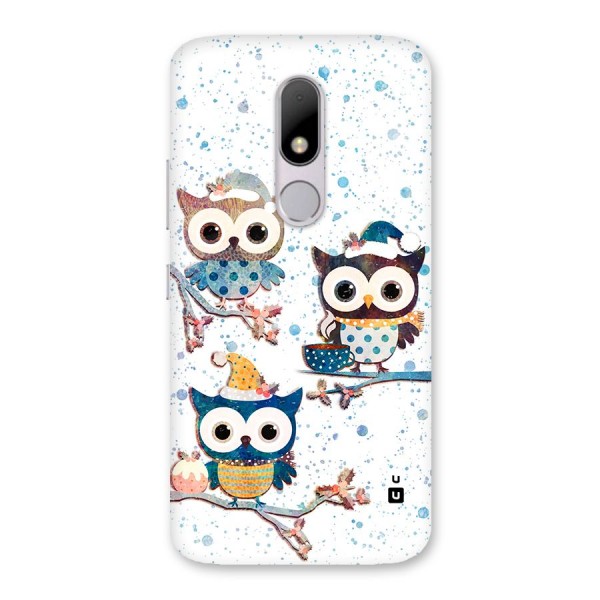 Winter Owls Back Case for Moto M