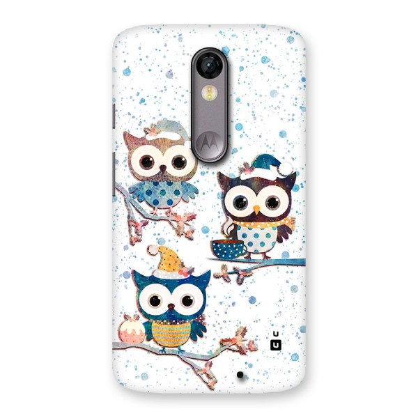 Winter Owls Back Case for Moto X Force