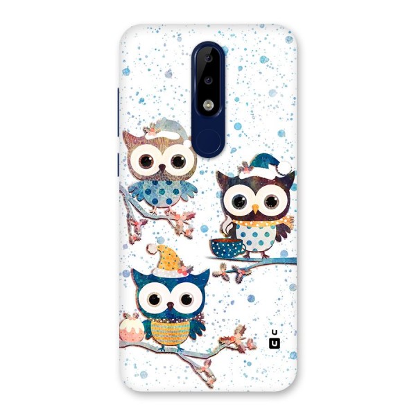 Winter Owls Back Case for Nokia 5.1 Plus