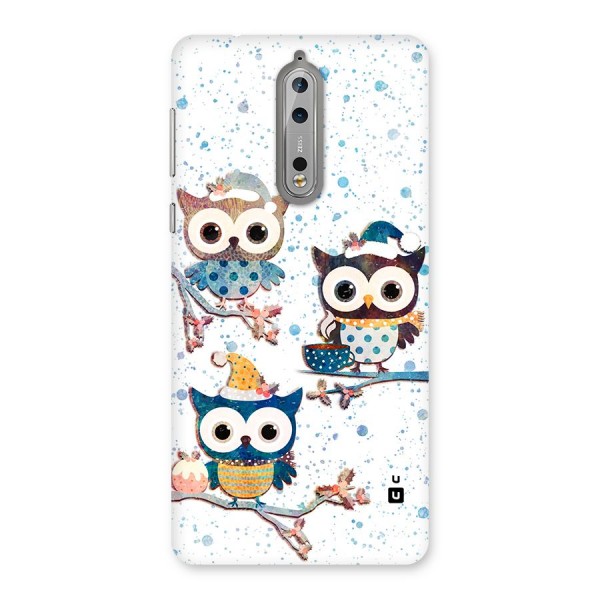 Winter Owls Back Case for Nokia 8