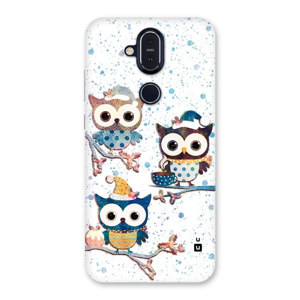 Winter Owls Back Case for Nokia 8.1