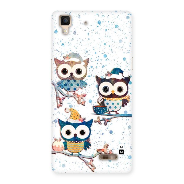 Winter Owls Back Case for Oppo R7