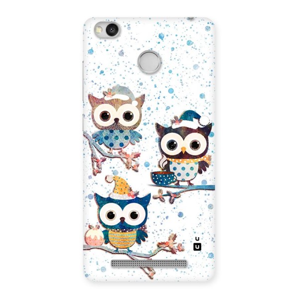 Winter Owls Back Case for Redmi 3S Prime