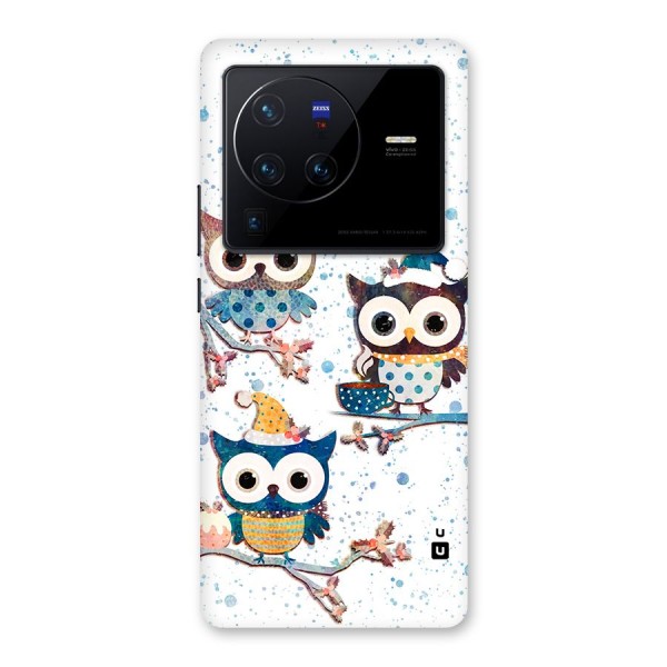 Winter Owls Back Case for Vivo X80 Pro