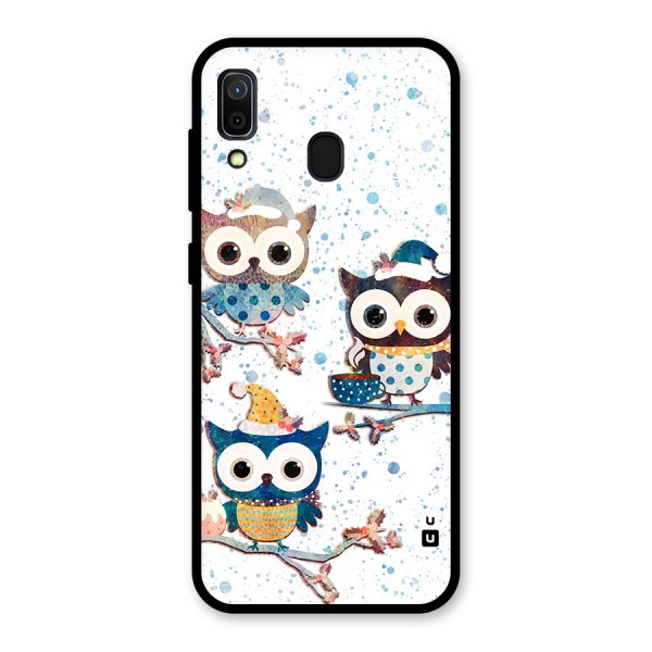 Winter Owls Glass Back Case for Galaxy A30