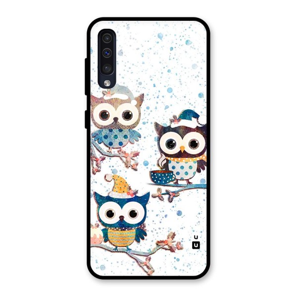 Winter Owls Glass Back Case for Galaxy A50s