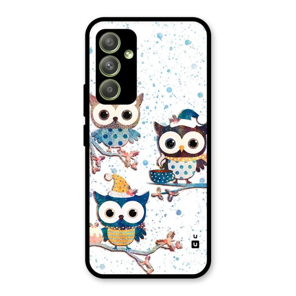 Winter Owls Glass Back Case for Galaxy A54