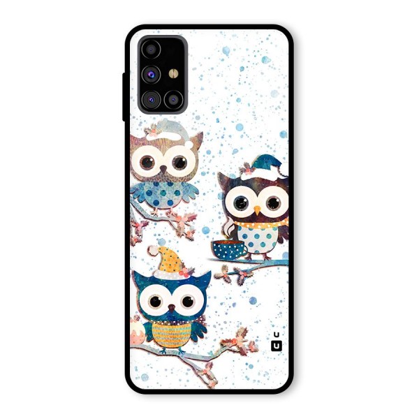 Winter Owls Glass Back Case for Galaxy M31s