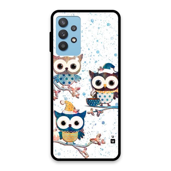 Winter Owls Glass Back Case for Galaxy M32 5G