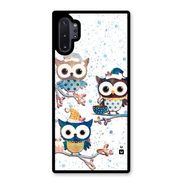 Winter Owls Glass Back Case for Galaxy Note 10 Plus