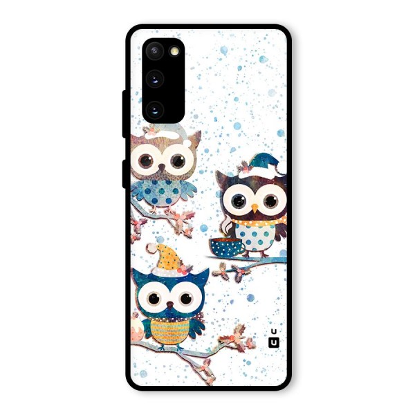 Winter Owls Glass Back Case for Galaxy S20 FE 5G