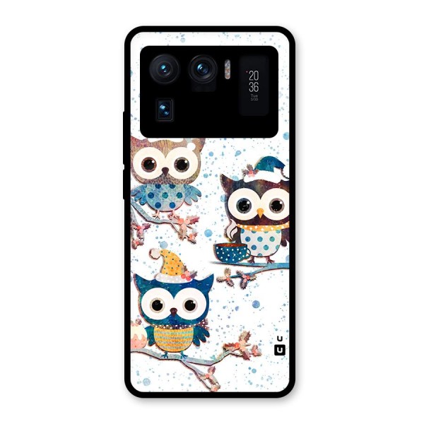 Winter Owls Glass Back Case for Mi 11 Ultra