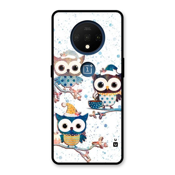 Winter Owls Glass Back Case for OnePlus 7T