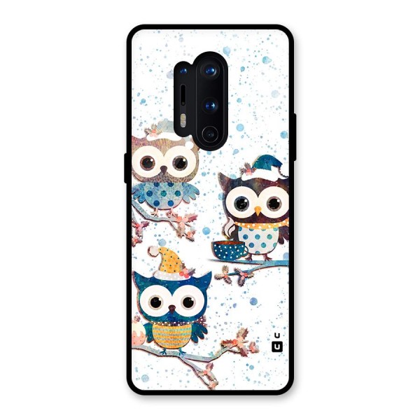 Winter Owls Glass Back Case for OnePlus 8 Pro